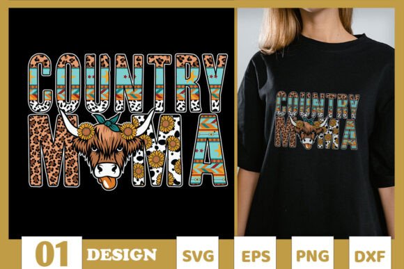 Country Mama America Cow Western SVG Review