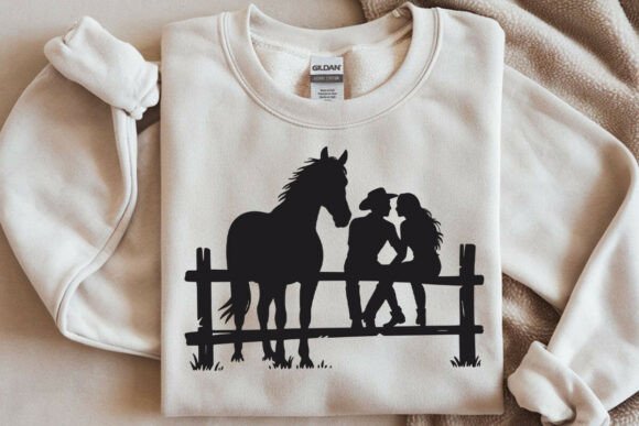 Cowboy and Cowgirl SVG: A Heartfelt Embroidery Design for Country Lovers
