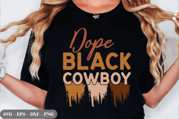 Dope Black Cowboy SVG: A Bold Embroidery Design for Juneteenth Projects