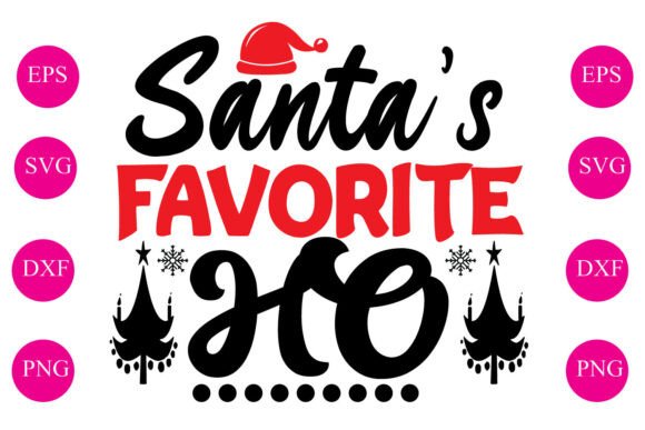 Santa’s Favorite Ho: A Bold Holiday Embroidery Design