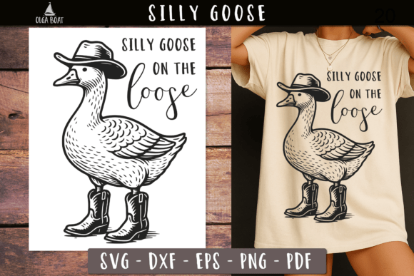 Silly Goose Cowboy Svg: A Lighthearted Embroidery Design for Fun Projects