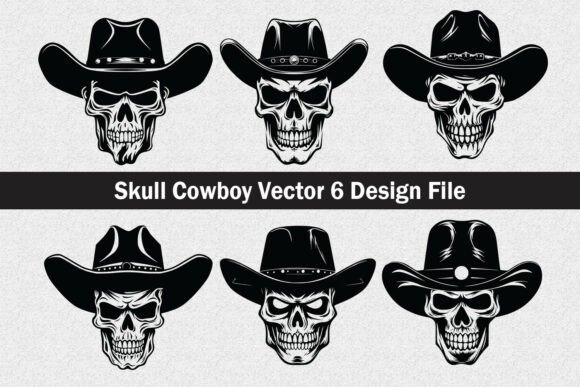 Skull Cowboy Svg Vector: A Bold Embroidery Design for Real Projects